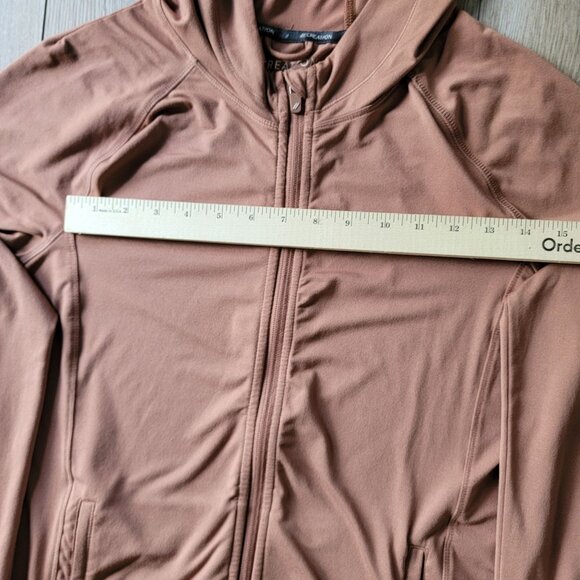 Recreation By Thread & Supply Med Brown Hooded Jacket Athletic Med - Picture 9 of 11